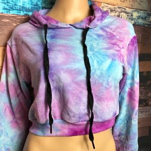 girls crop top hoodie